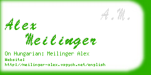 alex meilinger business card
